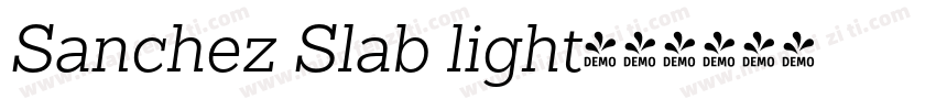 Sanchez Slab light字体转换